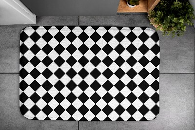 Luxe badmat Vierkantenpatroon