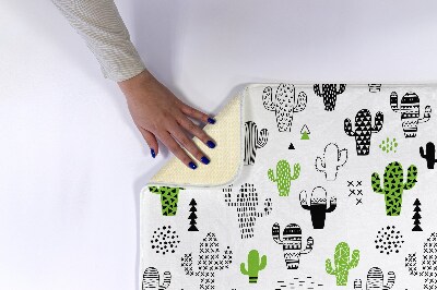 Badkamer mat Cactuspatroon