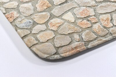 Badkamer mat Stenen muur