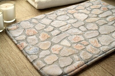 Badkamer mat Stenen muur