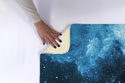 Badmat Blauwe abstractie