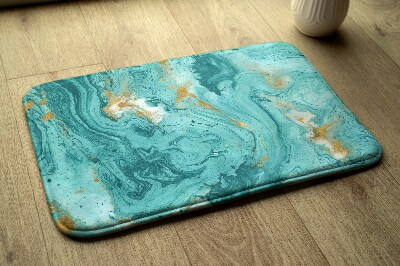 Badkamer mat Turquoise marmer