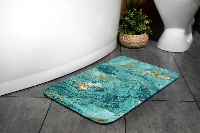 Badkamer mat Turquoise marmer