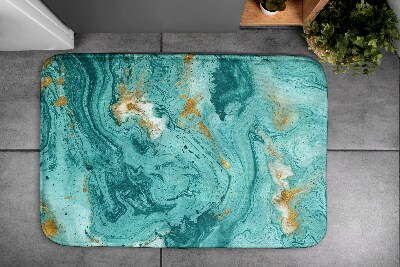 Badkamer mat Turquoise marmer