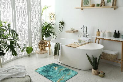Badkamer mat Turquoise marmer