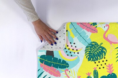 Badmat Vogels Planten Abstractie