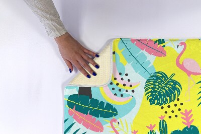 Badmat Vogels Planten Abstractie