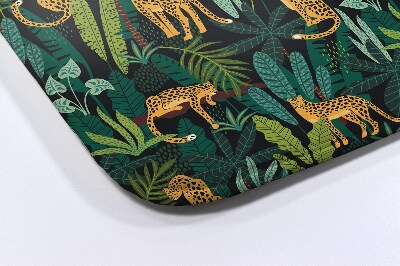 Badkamer mat Dier Cheetah Planten