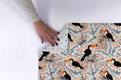 Badkamer mat Toekanvogelplanten