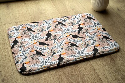 Badkamer mat Toekanvogelplanten