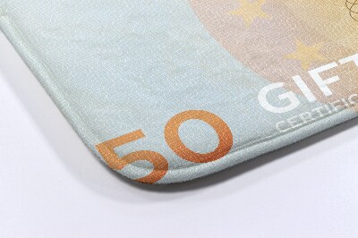 Badkamer mat Euro geld