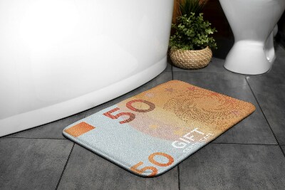 Badkamer mat Euro geld