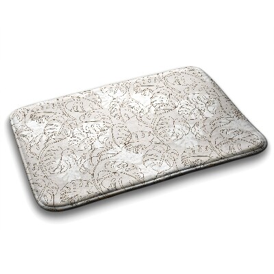 Badkamer mat Monstera bladeren