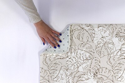 Badkamer mat Monstera bladeren