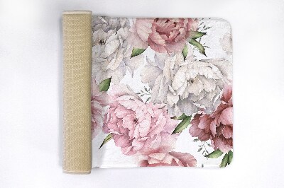 Luxe badmat Bloemen