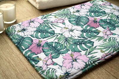 Badkamer mat Monstera bladeren