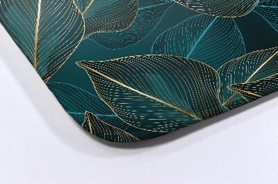 Luxe badmat bladeren van de plant