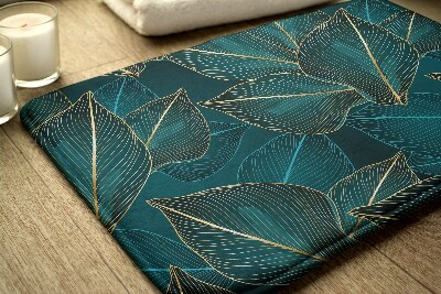 Luxe badmat bladeren van de plant