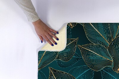 Luxe badmat bladeren van de plant