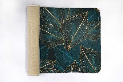 Luxe badmat bladeren van de plant