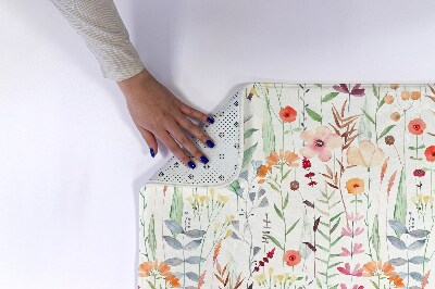 Badmat Planten Bloemen Patroon