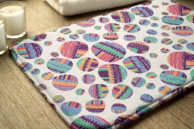 Badkamer mat Kleurrijke stippen abstractie