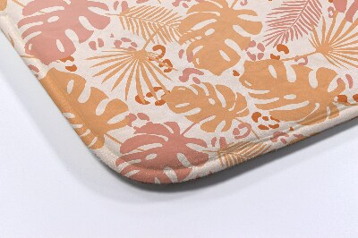 Badkamer mat Monstera bladerenpatroon