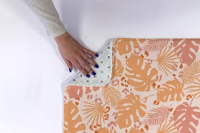 Badkamer mat Monstera bladerenpatroon