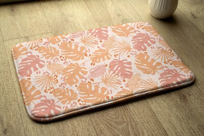 Badkamer mat Monstera bladerenpatroon