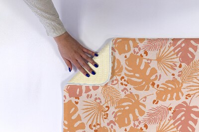 Badkamer mat Monstera bladerenpatroon