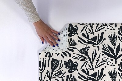 Luxe badmat Planten Abstractie