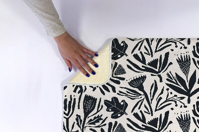 Luxe badmat Planten Abstractie