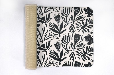 Luxe badmat Planten Abstractie