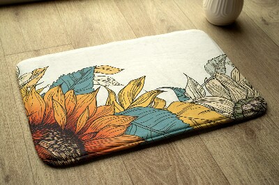 Badkamer mat Zonnebloembloem