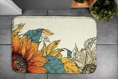 Badkamer mat Zonnebloembloem