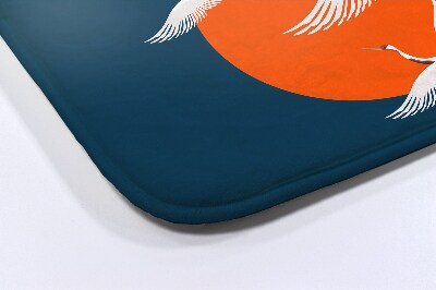 Luxe badmat Japanse kraanvogel