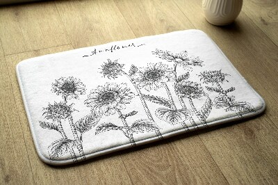 Badkamer mat Zonnebloemen Bloemen