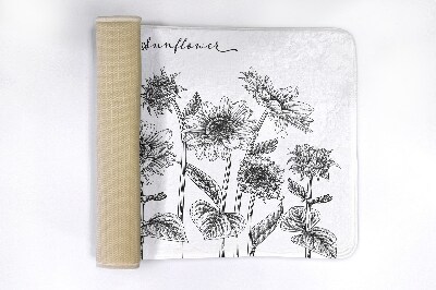 Badkamer mat Zonnebloemen Bloemen