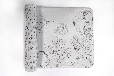 Luxe badmat Vogellijnen