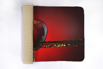 Badkamer mat Rode appel