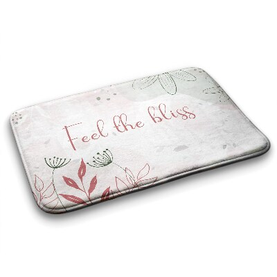 Luxe badmat Pastelkleurige bloemen