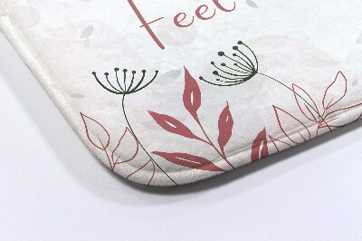 Luxe badmat Pastelkleurige bloemen