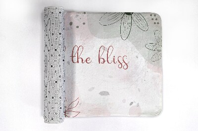 Luxe badmat Pastelkleurige bloemen