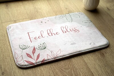 Luxe badmat Pastelkleurige bloemen