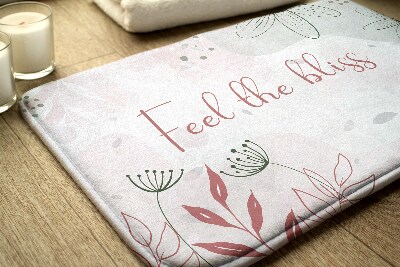 Luxe badmat Pastelkleurige bloemen