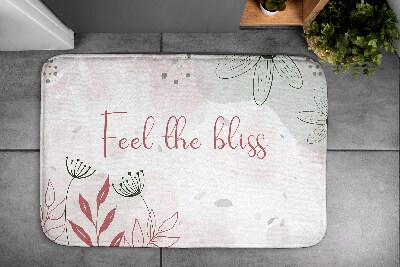 Luxe badmat Pastelkleurige bloemen