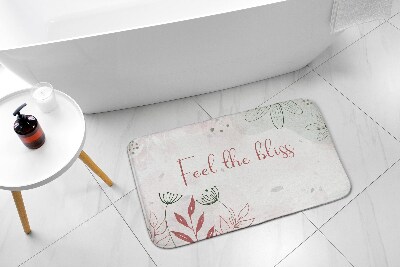 Luxe badmat Pastelkleurige bloemen