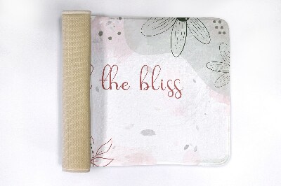Luxe badmat Pastelkleurige bloemen