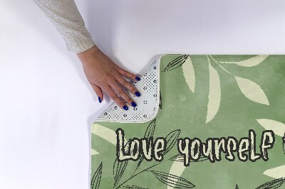 Badmat Aquarelbladeren