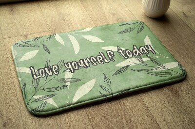 Badmat Aquarelbladeren